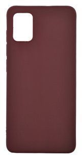 Силиконовый чехол Soft feel для Samsung A51 marsala TPU Candy