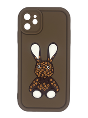 Чохол Pretty Things для iPhone 11 brown/rabbit Full Camera