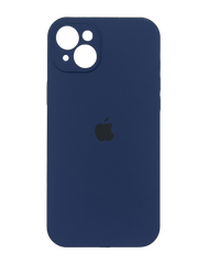 Силіконовий чохол Full Cover для iPhone 15 Plus deep navy Full Camera