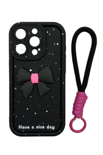 Накладка Lucky Bow для iPhone 15 Pro black Full Camera