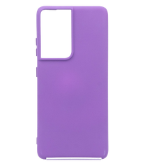 Силиконовый чехол Full Cover для Samsung S21 ultra purple без logo