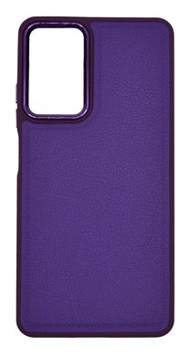 Силіконовий чохол Leather Case Classic для Xiaomi Redmi Note 12 Pro 4G violet