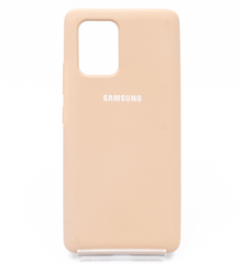 Силіконовий чохол Full Cover для Samsung S10 Lite pink sand
