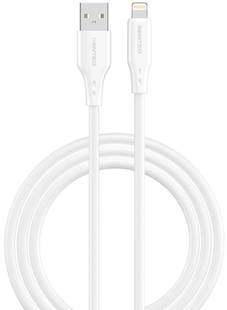 Кабель Senteo SL-04 Embossed Silicone 2.4A USB to Lighning 1m white