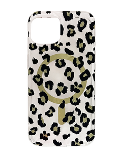 Чохол TPU Candy Leopard with MagSafe для iPhone 14 gold