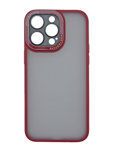Чохол METALL CAMERA TOUCH SOFT для iPhone 15 Pro Max red Full Camera