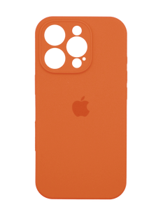 Силиконовый чехол Full Cover для iPhone 16 Pro Max kumquat Full camera