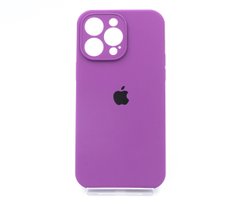 Силіконовий чохол Full Cover для iPhone 14 Pro Max grape Full camera