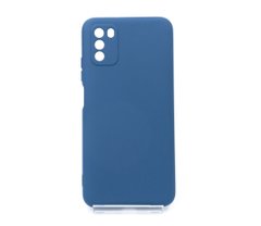 Силиконовый чехол Full Soft для Xiaomi Poco M3 blue