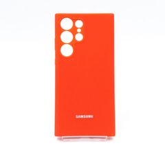 Силіконовий чохол Full Cover для Samsung S23 Ultra red Full Camera