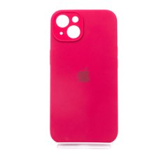Силіконовий чохол Full Cover для iPhone 13 rose red Full Camera