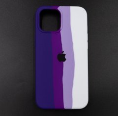 Силіконовый чохол Full Cover для iPhone 12 Pro Max Rainbow №6