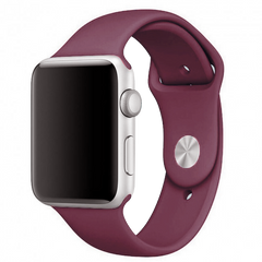 Силіконовий ремінець для Apple Watch Sport Band 38-40mm (S/M & M/L) 3pcs maroon