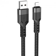 USB кабель HOCO U110 charging data sync USB to Lightning 2,4A/1,2m black