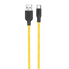USB кабель HOCO X21 Plus silicone Type-C 3A 1m black/yellow