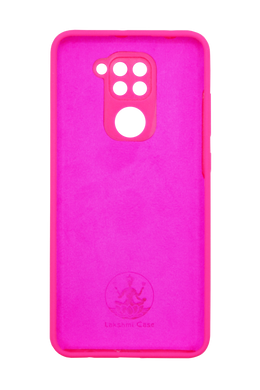 Силіконовий чохол Full Cover для Xiaomi Redmi Note 9/Redmi 10X barbie pink(AAA) Full Camera без logo