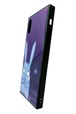 TPU+Glass чохол YCT прямокутний для Apple iPhone X (Заєць)