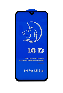 Захисне 10D скло Full Glue для Xiaomi Mi9 SE black SP