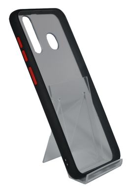 Накладка Gingle Clear для Samsung A20/A30 black-red