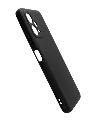 Силіконовий чохол SMTT для Xiaomi Redmi Note 12 5G black Full Camera з мікрофіброю