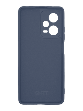 Силіконовий чохол SMTT для Xiaomi Redmi Note 12 Pro 5G dark blue Full Camera з мікрофіброю