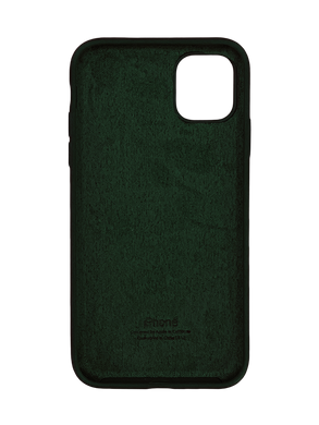 Силиконовый чехол Full Cover для iPhone 11 forest green (clover)