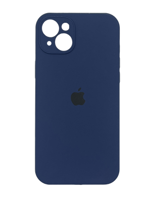Силіконовий чохол Full Cover для iPhone 15 Plus deep navy Full Camera