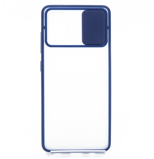 TPU чохол Camshield mate для Samsung A51 blue шторка/захист камери