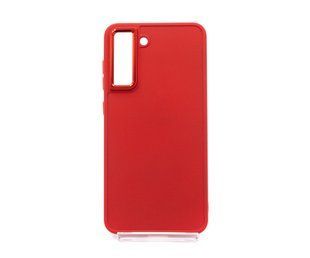 TPU чохол Bonbon Metal Style для Samsung S21 FE red