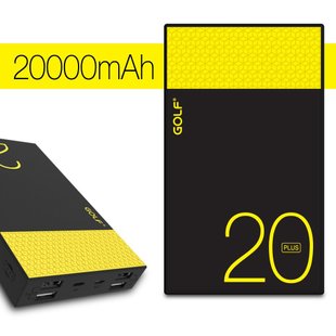 Power Bank GOLF Hive20 blаck-yellow