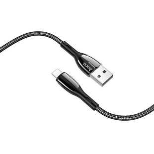 USB кабель Hoco U89 Safeness charging data cable Lightning 2.4A/1.2m black