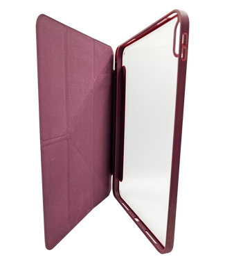 Чохол книжка Smart Case Clear+stylus для Apple iPad 10-generation NEW 2022 10.9' dark red