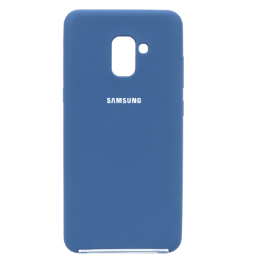 Силиконовый чехол Original Soft для Samsung A8+ 2018/A730 dark blue