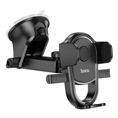 Автотримач Hoco H5 Integrity one-key car holder (center console) black