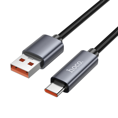 USB кабель Hoco X112 Favor with display USB to Type-C 5A 1m black