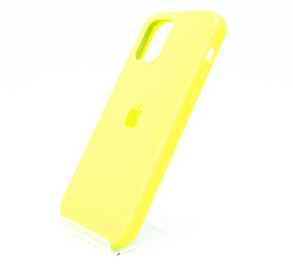 Силиконовый чехол Full Cover для iPhone 12/12 Pro neon green