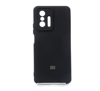 Силіконовий чохол Full Cover для Xiaomi Mi 11T/11T Pro black My Color Full Camera