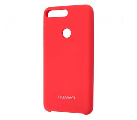 Силиконовый чехол Silicone Cover для Huawei Y6 Prime 2018 red