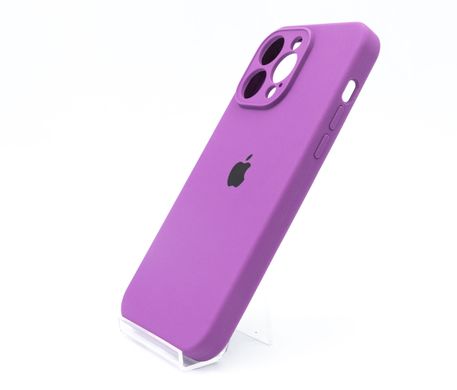 Силіконовий чохол Full Cover для iPhone 14 Pro Max grape Full camera