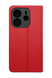 Чохол книжка FIBRA (рельєф) для Xiaomi Redmi Note 14 4G (UA/Europe) red Full Camera