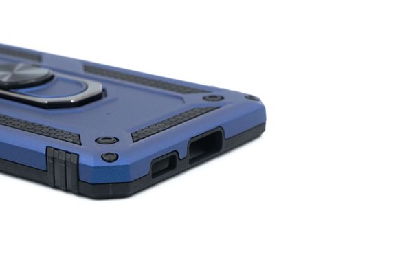 Чохол Transformer Ring for Magnet для Samsung S22+ dark blue протиударний