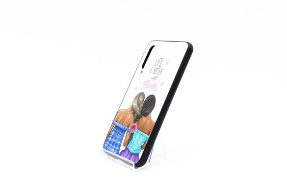 Накладка Glass+TPU girls для Xiaomi Mi 9 SE life is better