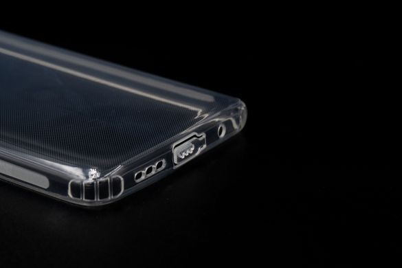 Силіконовий чохол Clear для Xiaomi Redmi Poco M3 0.5mm із заглушками+захист камери