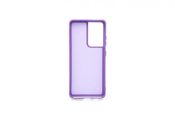 Силиконовый чехол Full Cover для Samsung S21 ultra purple без logo