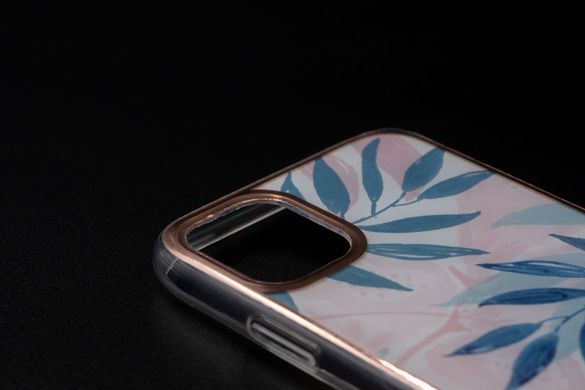 Силіконовий чохол Gelius Leaf Case для iPhone 11 pink grass