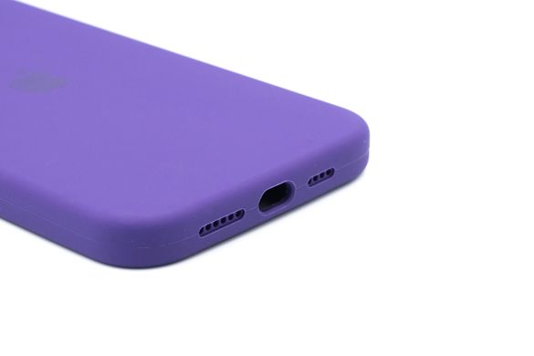 Силіконовий чохол Full Cover для iPhone 12 Pro Max new purple Full Camera