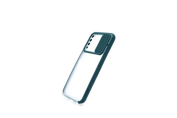 TPU чохол Camshield mate для Xiaomi Redmi Note 8 green шторка/захист камери