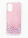 Накладка TPU Star Glitter для Samsung A02S clear pink блискітки