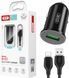 Автомобильное зарядное устройство XO TZ12 QC3.0 (1USB/18W)+ USB MicroUSB black