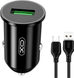 Автомобильное зарядное устройство XO TZ12 QC3.0 (1USB/18W)+ USB MicroUSB black